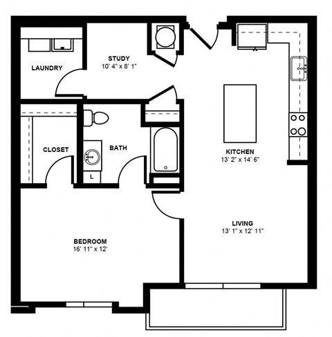A1M_1 BD 1 Bath_918sqft
